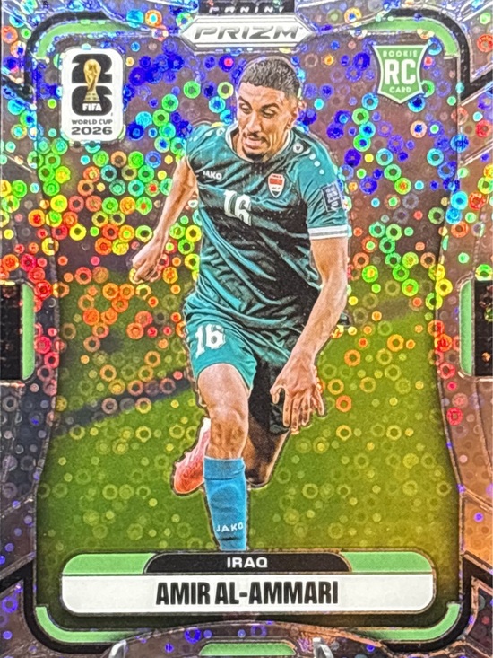 Panini Other - Panini Prizm Amir Al-Ammari Iraq Rookie Soccer Card - Green Disco Prizm